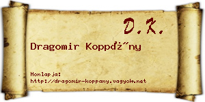 Dragomir Koppány névjegykártya